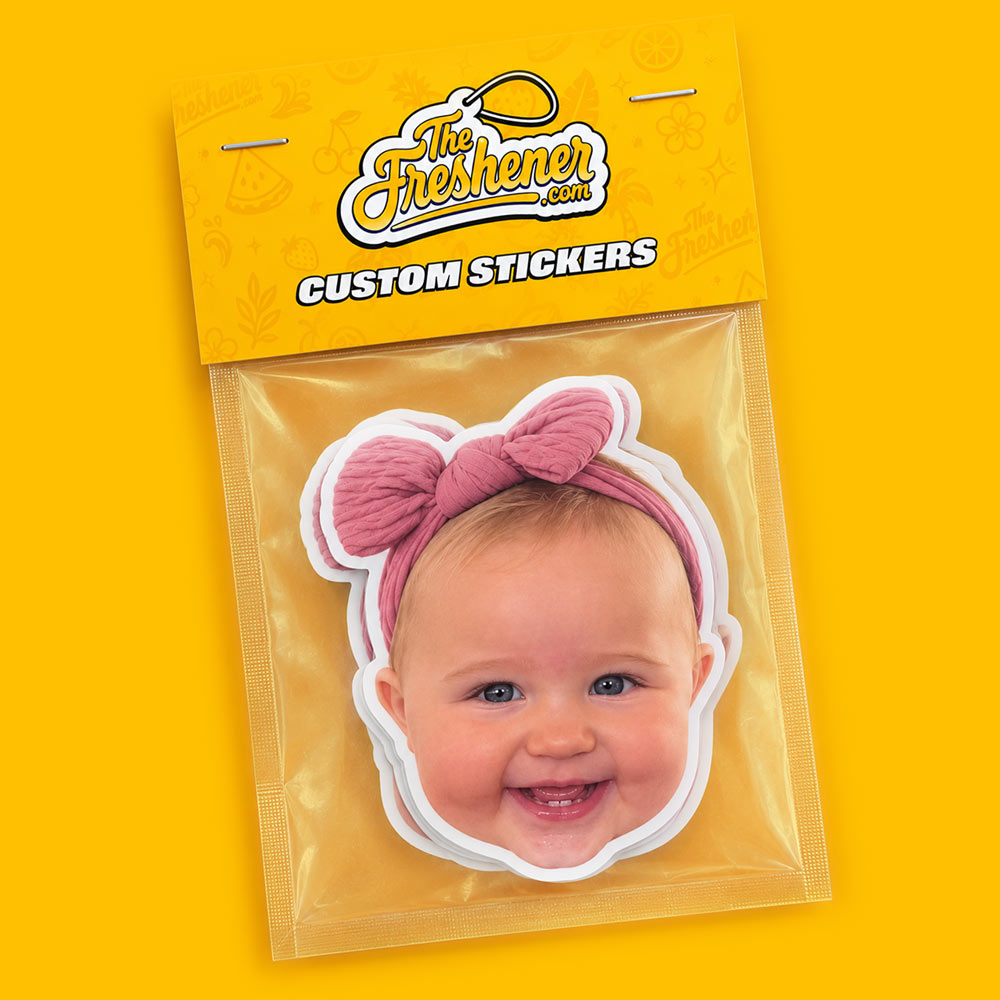 Custom Photo Stickers TheFreshener.com